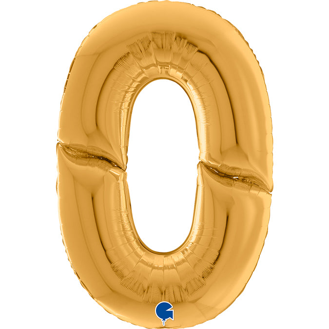 Blow Up Number balloons Gold