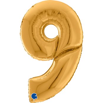 Blow Up Number balloons Gold