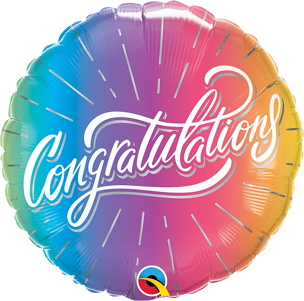 Congratulations Foil Blow up Balloon